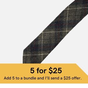 Wool Tartan Tie